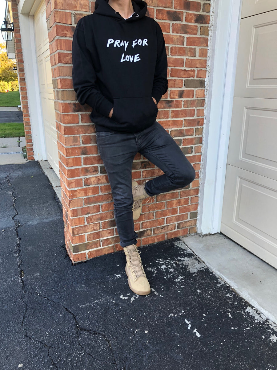 Pray For Love Hoodie Color Decor Apparel