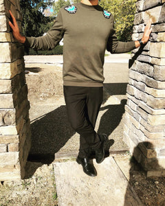 Swords/Heart double-patch Crew Neck