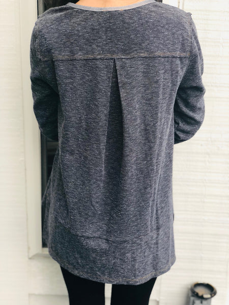 Long Sleeve Loose-fit Fabric Pattern