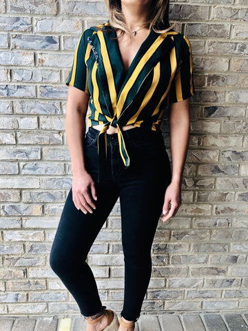 Vivid Stripes Crop