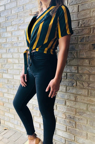 Vivid Stripes Crop